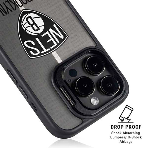 NBA Brooklyn Nets Canvas iPhone 16 Pro Max Kickstand Case