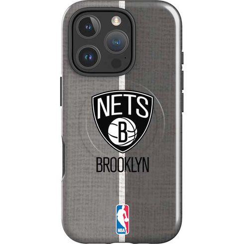 NBA Brooklyn Nets Canvas iPhone 16 Pro Max Magsafe Impact Case