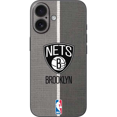 NBA Brooklyn Nets Canvas iPhone 16 Skin