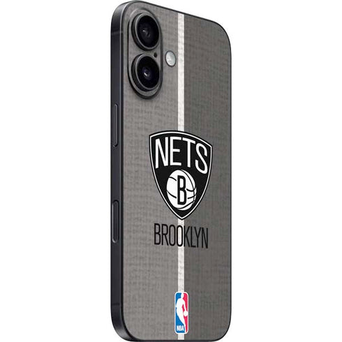 NBA Brooklyn Nets Canvas iPhone 16 Skin