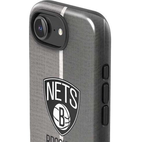 NBA Brooklyn Nets Canvas iPhone 16e Impact Case