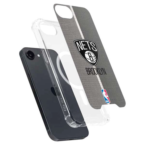NBA Brooklyn Nets Canvas iPhone 16e MagSafe Case