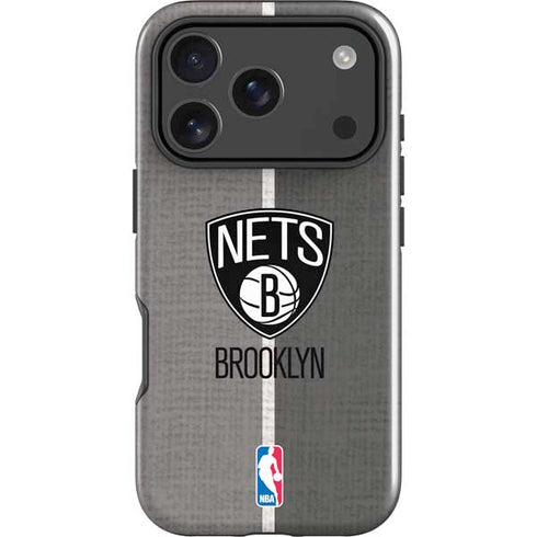 NBA Brooklyn Nets Canvas iPhone 18 Pro Impact Case