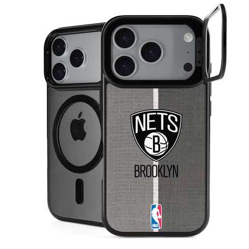 NBA Brooklyn Nets Canvas iPhone 18 Pro Kickstand Case
