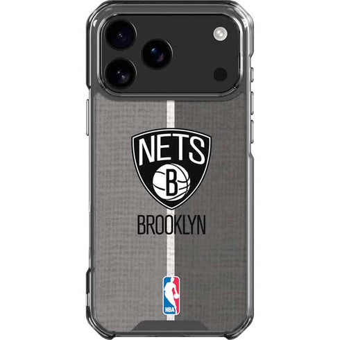 NBA Brooklyn Nets Canvas iPhone 18 Pro Max Clear Case