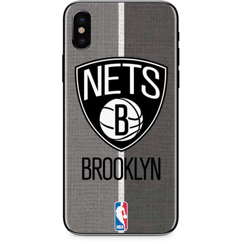 NBA Brooklyn Nets Canvas iPhone XS Max Skin