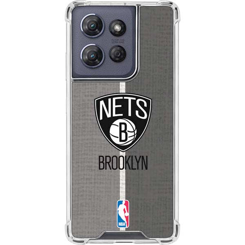 NBA Brooklyn Nets Canvas Moto G 5G (2025) Clear Case