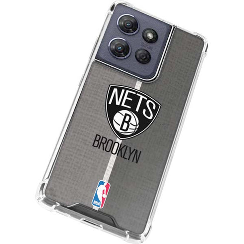 NBA Brooklyn Nets Canvas Moto G 5G (2025) Clear Case