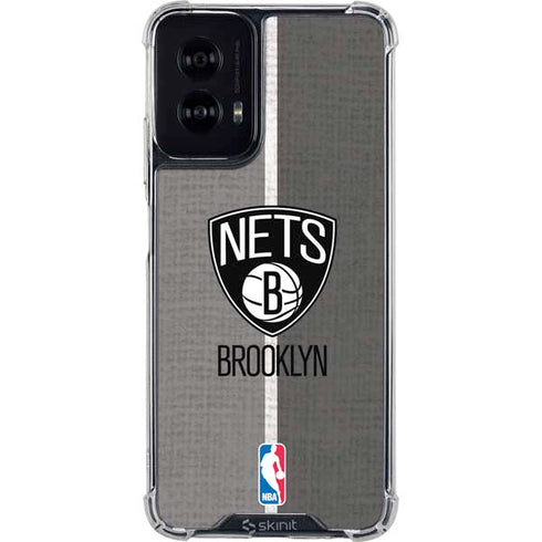 NBA Brooklyn Nets Canvas Moto G Power 5G (2024) Clear Case