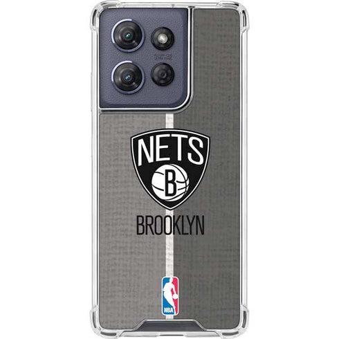 NBA Brooklyn Nets Canvas Moto G Power 5G (2025) Clear Case