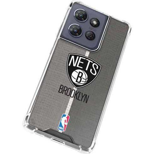 NBA Brooklyn Nets Canvas Moto G Stylus 5G (2025) Clear Case