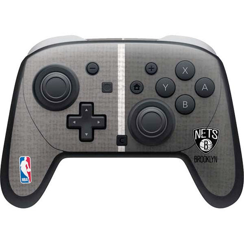 NBA Brooklyn Nets Canvas Nintendo Switch 2 (2025) Pro Controller Skin