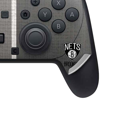 NBA Brooklyn Nets Canvas Nintendo Switch 2 (2025) Pro Controller Skin