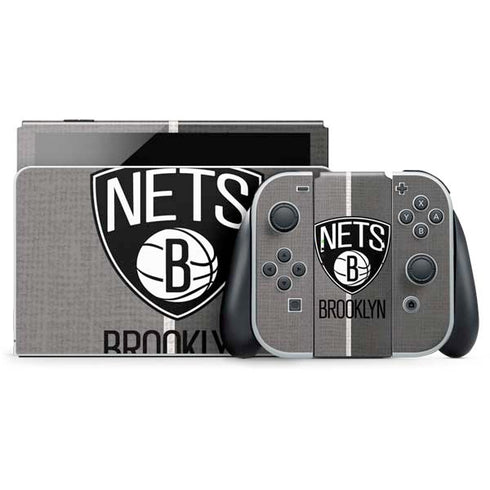 NBA Brooklyn Nets Canvas Nintendo Skins