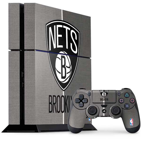 NBA Brooklyn Nets Canvas PS4 Console and Controller Bundle Skin