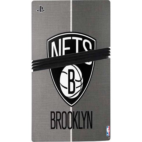 NBA Brooklyn Nets Canvas PS5 Pro Disk Console Skin