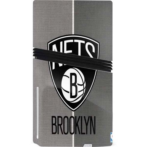 NBA Brooklyn Nets Canvas PS5 Pro Disk Console Skin