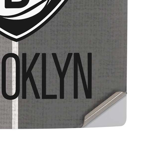 NBA Brooklyn Nets Canvas PS5 Pro Disk Console Skin