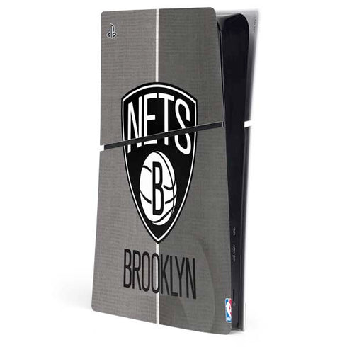 NBA Brooklyn Nets Canvas PS5 Slim Digital Edition Console Skin