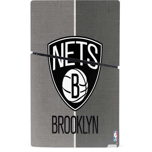 NBA Brooklyn Nets Canvas PS5 Slim Digital Edition Console Skin