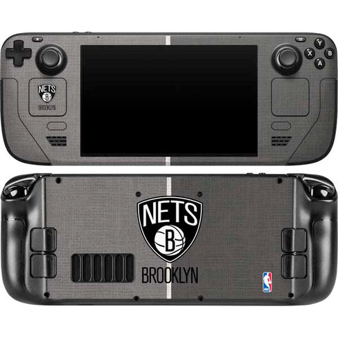 NBA Brooklyn Nets Canvas Steam Deck Handheld Gaming Computer OLED Skin