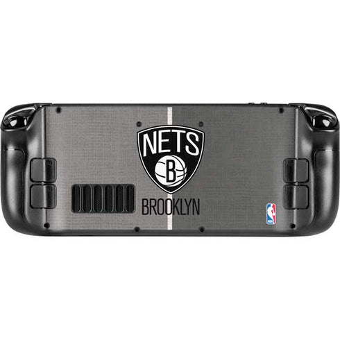 NBA Brooklyn Nets Canvas Steam Deck Handheld Gaming Computer Skin