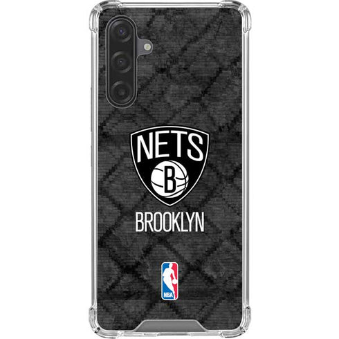 NBA Brooklyn Nets Dark Rust Galaxy A17 Clear Case