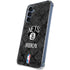 NBA Brooklyn Nets Dark Rust Galaxy A35 5G Clear Case