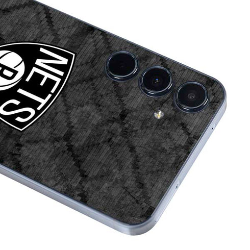 NBA Brooklyn Nets Dark Rust Galaxy A35 5G Skin