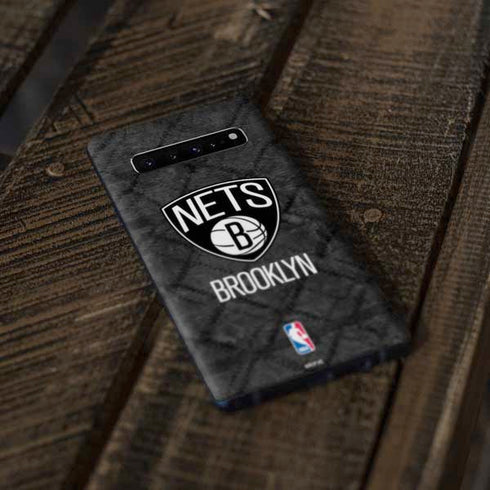 NBA Brooklyn Nets Dark Rust Galaxy S10 Plus Skin