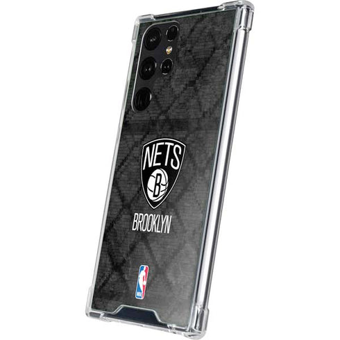 NBA Brooklyn Nets Dark Rust Galaxy S23 Ultra Clear Case