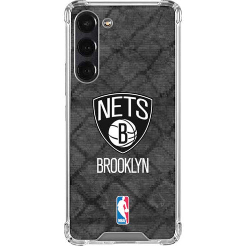 NBA Brooklyn Nets Dark Rust Galaxy S24 FE Clear Case
