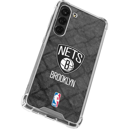 NBA Brooklyn Nets Dark Rust Galaxy S24 FE Clear Case