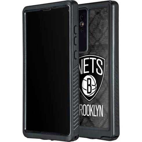 NBA Brooklyn Nets Dark Rust Galaxy S24 Ultra Waterproof Case