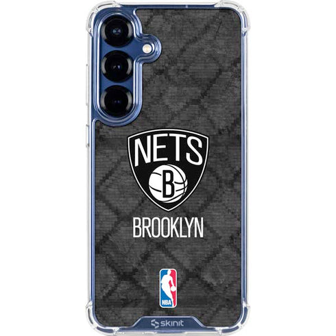 NBA Brooklyn Nets Dark Rust Galaxy S25 Clear Case