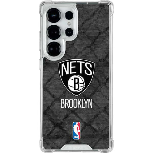 NBA Brooklyn Nets Dark Rust Galaxy S25 Ultra Clear Case