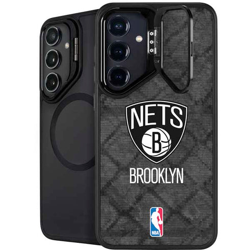 NBA Brooklyn Nets Dark Rust Galaxy S26 Plus Kickstand Case
