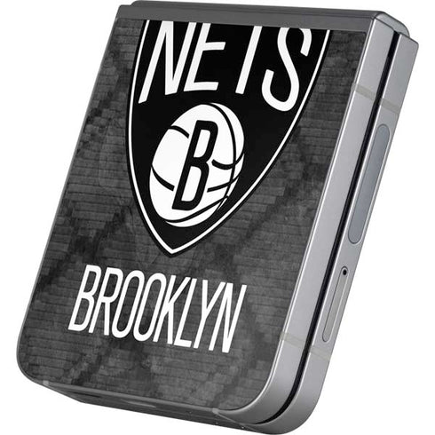 NBA Brooklyn Nets Dark Rust Galaxy Z Flip6 Skin