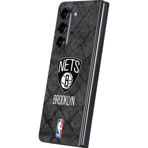 NBA Brooklyn Nets Dark Rust Galaxy Z Fold5 5G Skin