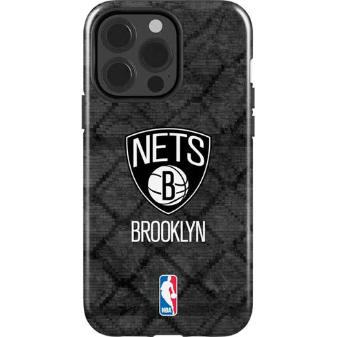 NBA Brooklyn Nets Dark Rust iPhone 15 Pro Impact Case