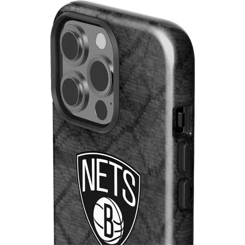 NBA Brooklyn Nets Dark Rust iPhone 15 Pro Impact Case