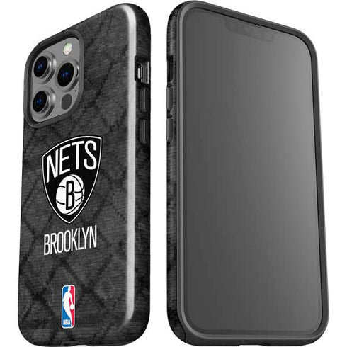 NBA Brooklyn Nets Dark Rust iPhone 15 Pro Impact Case