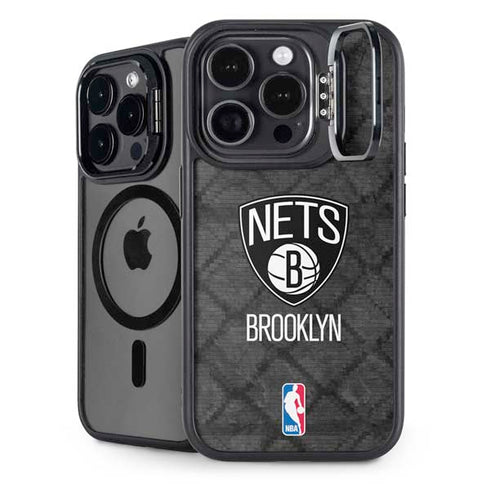 NBA Brooklyn Nets Dark Rust iPhone 15 Pro Max Kickstand Case