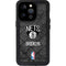 NBA Brooklyn Nets Dark Rust iPhone 15 Pro Waterproof Case