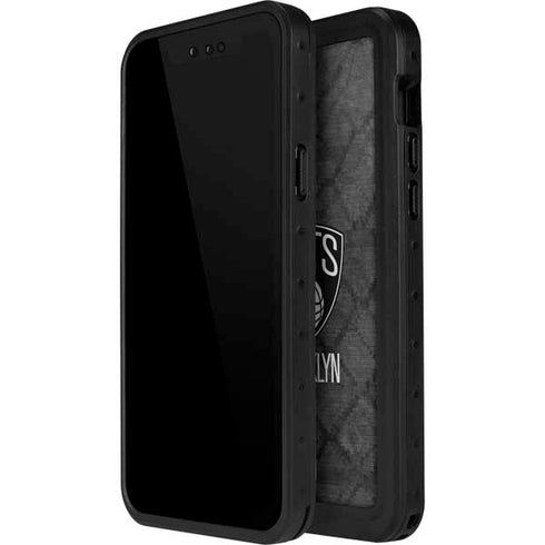 NBA Brooklyn Nets Dark Rust iPhone 15 Pro Waterproof Case