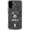NBA Brooklyn Nets Dark Rust iPhone 16 Clear Case