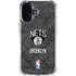 NBA Brooklyn Nets Dark Rust iPhone 16 Clear Case