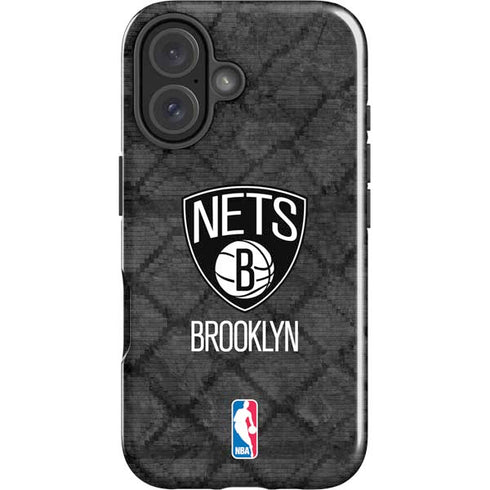 NBA Brooklyn Nets Dark Rust iPhone 16 Impact Case