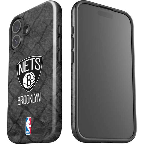 NBA Brooklyn Nets Dark Rust iPhone 16 Impact Case