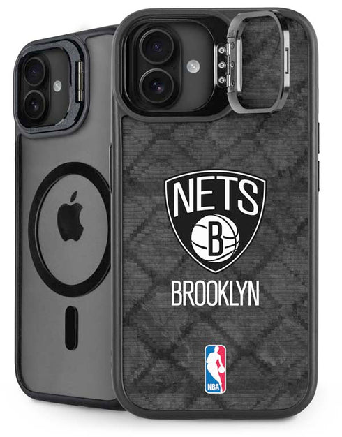 NBA Brooklyn Nets Dark Rust iPhone 16 Kickstand Case